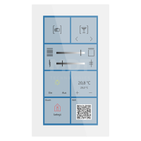 MDT BE-GTSP6TW.01S KNX Glas Touch Smart Plus 6 Zoll, KNX...