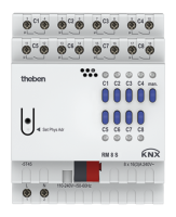 Theben RM 8 S KNX Schaltaktor 8-fach, 16 A 200 µF,...