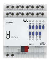 Theben RM 8 S KNX Schaltaktor 8-fach, 16 A 200 µF,...