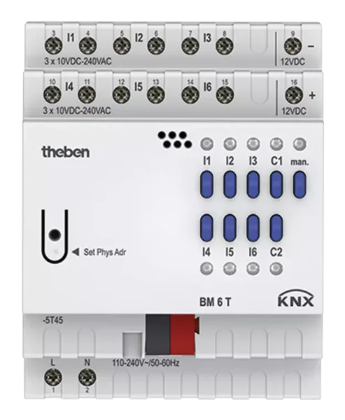 Theben BM 6 T KNX Binäreingang 6-fach, KNX TP