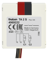 Theben TA 2 S KNX Tasterschnittstelle 2-fach, Unterputz,...