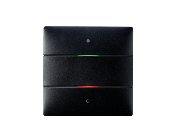 Theben iON 102 KNX BK Tastsensor 2 Tasten, 2 LEDs, integrierter Temperatursensor, schwarz