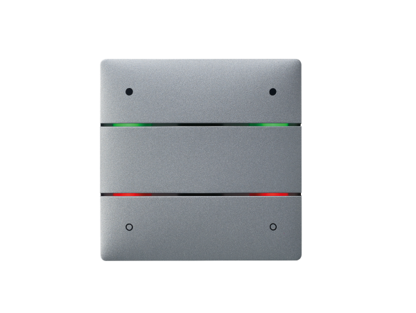 Theben iON 104 KNX SR Tastsensor 4 Tasten, 4 LEDs, integrierter Temperatursensor, silber