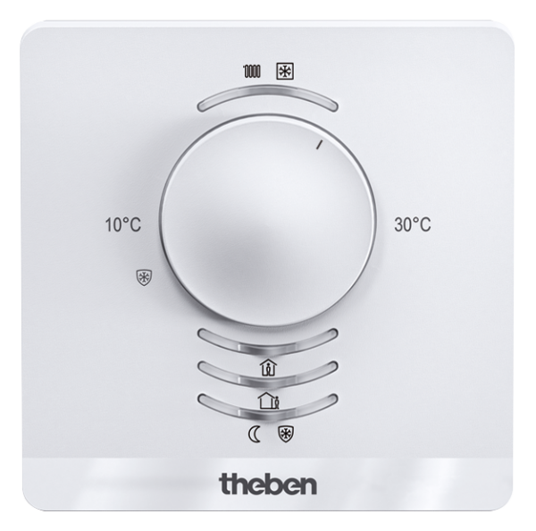 Theben RAMSES 718 P KNX Einzelraum-Temperaturregler KNX-Raumthermostat, Stetigregelung oder