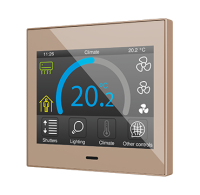 Zennio ZVIZ35V3C Z35 v3. Kapazitives Touchpanel - Champagne