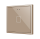 Zennio ZVIF70X1C Flat 70 X1. Kapazitiver Taster 70x70 - 1 Taste - Champagne (Rahmen nicht enthalten)
