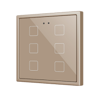 Zennio ZVIF70X6C Flat 70 X6. Kapazitiver Taster 70x70 - 6...