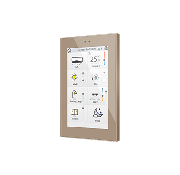 Zennio ZVIZ50C Z50. Kapazitives Farb 5" - Touchpanel - Champagne.