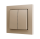 Zennio ZS552PB2C ZS55. Soft Doppeltaster für 2 Binäreingänge 55x55 mm – Champagne