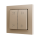 Zennio ZS552PB4CC ZS55. Soft Doppeltaster für 4 Binäreingänge 55x55 mm – Champagne - Custom Design. Minimum: 100 Einheiten pro Design