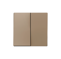 Zennio 830001904 ZS55. Zweifache Schalterabdeckung 55x55...