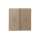 Zennio 830004404 ZS55. Zweifache Schalterabdeckung 55x55 mm - Champagne - Custom Design. Minimum: 100 Einheiten pro Design