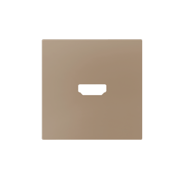 Zennio 830002504 ZS55. Abdeckung für HDMI Einsatz 55x55 mm - Champagne