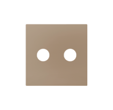 Zennio 830002304 ZS55. Abdeckung für Chinch-Einsatz 55x55 mm - Champagne