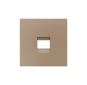 Zennio 830001204 ZS55. Abdeckung für  RJ45 Anschluß 55x55 mm - 1 Modul - Champagne