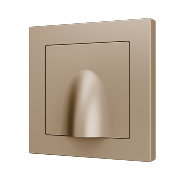 Zennio 830002104 ZS55. Kabelauslass-Abdeckung 55x55 mm - Champagne
