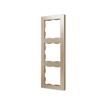 Zennio 980000304 ZS55. Rahmen - 3 Module - Champagne