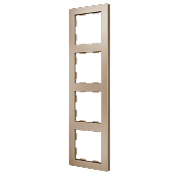 Zennio 980000404 ZS55. Rahmen - 4 Module - Champagne