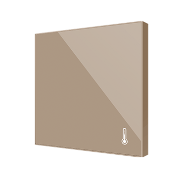 Zennio ZACFATC Flat AmbienT. Temperaturfühler (Standard Design) Champagne.