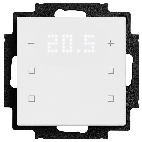 Hugo Müller KNX Tastsensor 6-fach m. Temperaturanzeige 4 neutrale u. 2 Temp. Tasten weiß TS 58.00 knx6