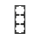 Zennio ZS70 Rahmen - 3 Module - Schwarz - ZS70FM3A