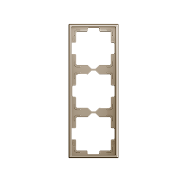 Zennio ZS70 Rahmen - 3 Module - Champagne - ZS70FM3C