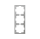 Zennio ZS70 Rahmen - 3 Module - Silber - ZS70FM3S