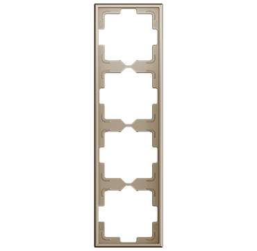 Zennio ZS70 Rahmen - 4 Module - Champagne - ZS70FM4C