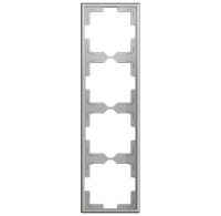 Zennio ZS70 Rahmen - 4 Module - Silber - ZS70FM4S