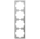 Zennio ZS70 Rahmen - 4 Module - Silber - ZS70FM4S