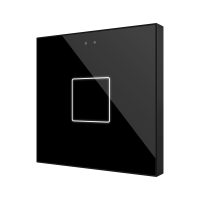 Zennio Flat RGB 1 Kapazitiver Taster - 1 Taste - Schwarz...