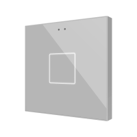 Zennio Flat RGB 1 Kapazitiver Taster - 1 Taste - Silber...
