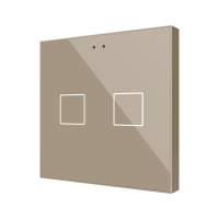 Zennio Flat RGB 2 Kapazitiver Taster - 2 Tasten -...