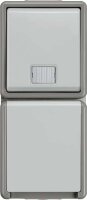 Siemens IP44 AP Kombi senkr. Taster u.Steckdose 5TD4811