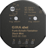 GIRA Funk Schalt-/Tastaktor Mini 2fach 542500