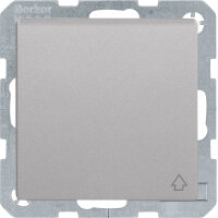 Berker SCHUKO-Steckdose alu/lack mit Klappdeckel 47516064
