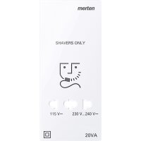 Merten Zentralplatte lotosws für Rasiersteckdos...