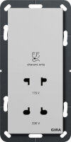 GIRA Rasierer-Steckdose 115-230V grau 2820015