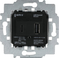 Busch-J. Netzteil-Einsatz USB A+C 6475 U
