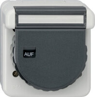 GIRA Steckdose KD+BSF Bajonett AP Grau 444031