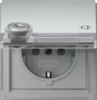 GIRA Steckdose KD TX-44 Alu Schloss gleich 456965