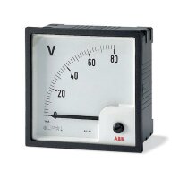 ABB Stotz Voltmeter analog Direktmessung 100VAC VLM-1-100/72