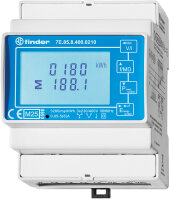 Finder Wandlerzähler S0, MID, 2 Tarife 7E.85.8.400.0212