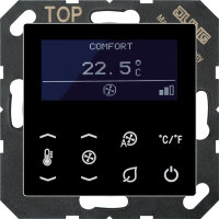 JUNG Raumtemperaturregler Fan-Coil, 2-Rohr TRD A 523028 SW