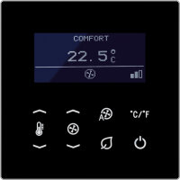 JUNG Raumtemperaturregler Fan-Coil, 4-Rohr TRD LS 923048 SW