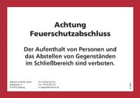 HEKATRON Hinweisschild f.Feuer-/Rauchs.tür 3710691
