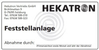 HEKATRON Abnahmeschild FSA 3740888