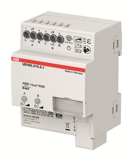 ABB LED-Dimmer 2 x 315 W/VA, B ABB Stotz UD/S2.315.2.1