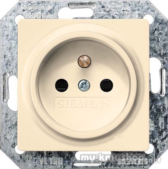 Siemens, I-System, Steckdose 10/16A 250V mit Mittenschutzkontakt 55x55mm, elektroweiß  5UB1908