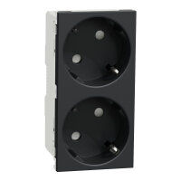 Schneider Doppelsteckdose OL45 Unica Berührungsschu...